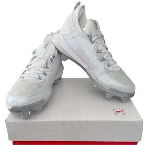 Under Armour Harper 8 Elite TPU White Molded Baseball Cleats Size 7.5